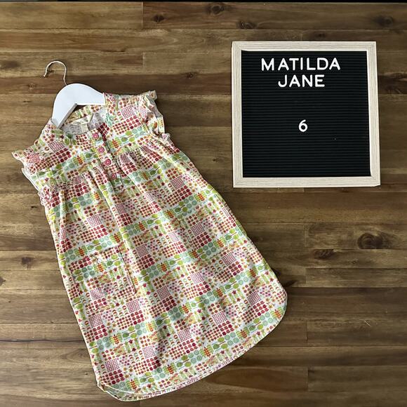 Matilda Jane Vault The Adventure Begins Enjoy Today Flutter Sleeveless Dress 6 - Picture 1 of 8